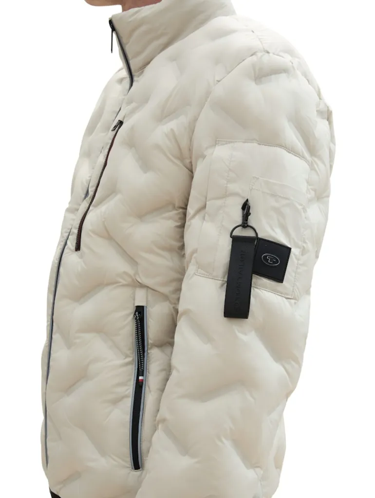 Hybrid Jacke mit Kapuze beige alfalfa