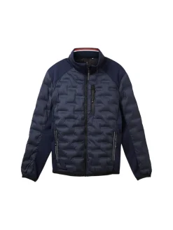 Hybrid Jacke mit recyceltem Polyester sky captain blue