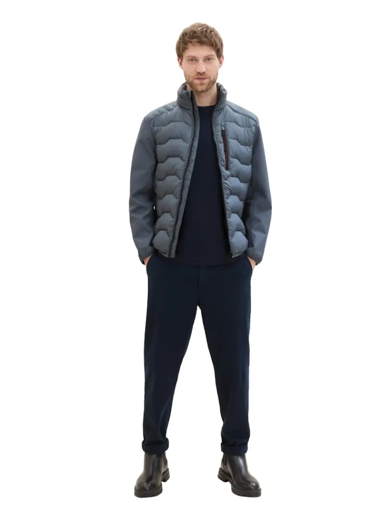 Hybrid Jacke mit Stehkragen stormy teal