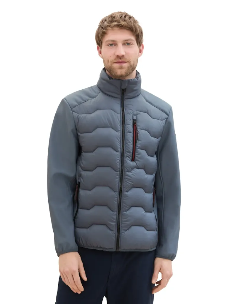 Hybrid Jacke mit Stehkragen stormy teal