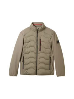 Hybrid Jacke mit Stehkragen smokey olive green