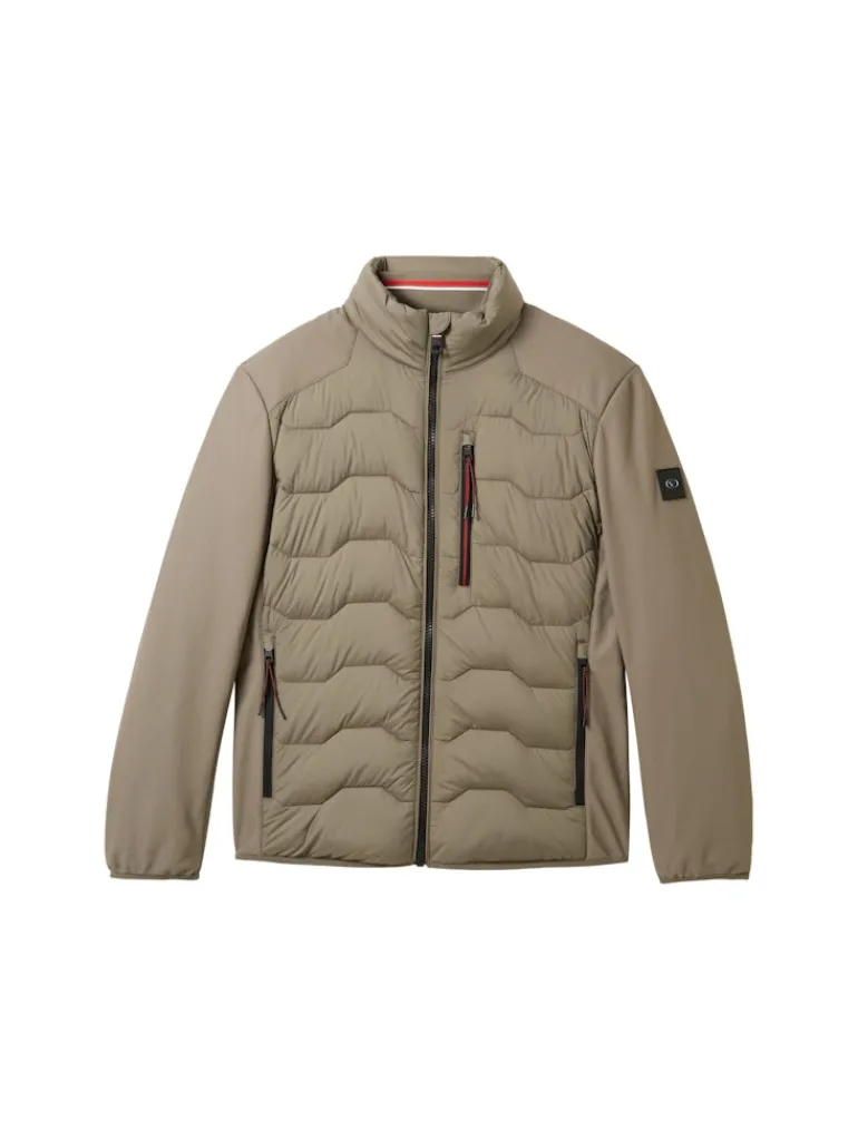 Hybrid Jacke mit Stehkragen smokey olive green