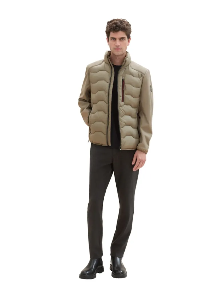 Hybrid Jacke mit Stehkragen smokey olive green
