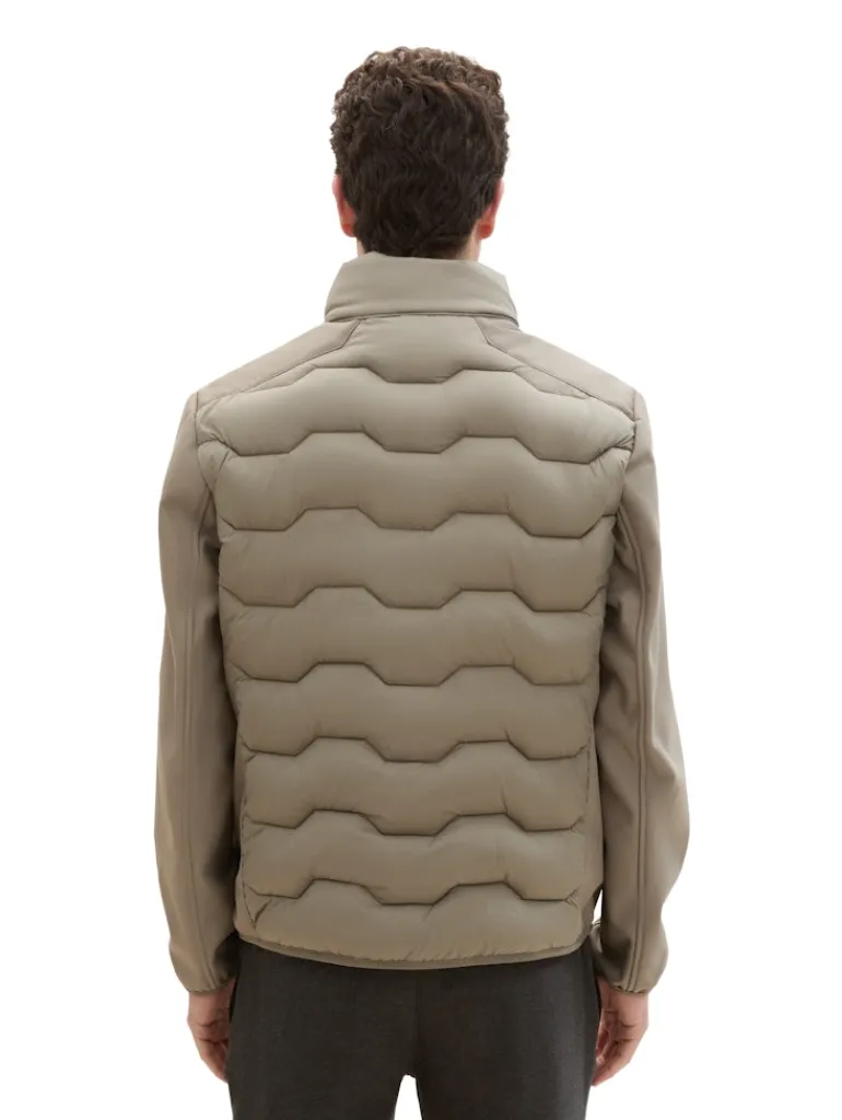 Hybrid Jacke mit Stehkragen smokey olive green