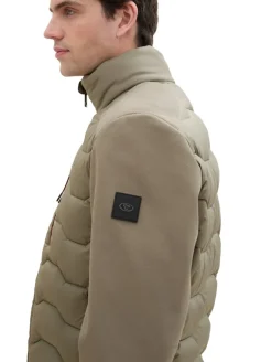 Hybrid Jacke mit Stehkragen smokey olive green