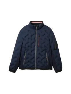 Hybrid Jacke mit verstaubarer Kapuze sky captain blue