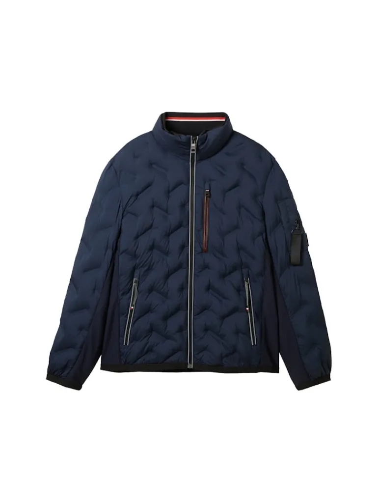 Hybrid Jacke mit verstaubarer Kapuze sky captain blue