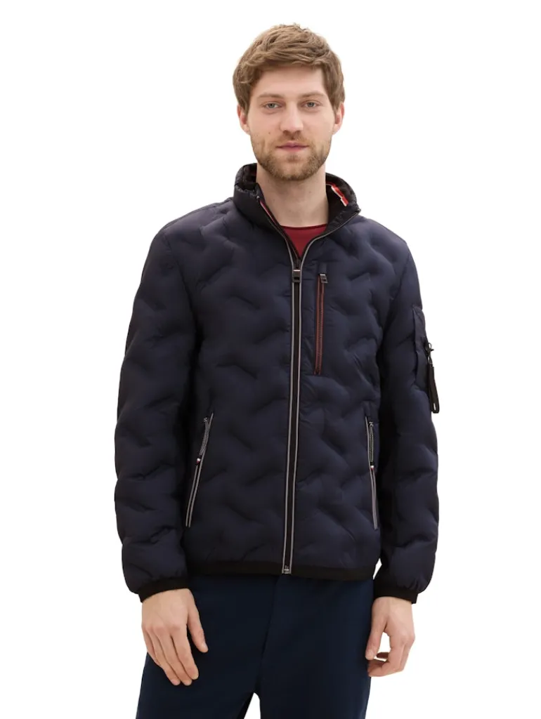 Hybrid Jacke mit verstaubarer Kapuze sky captain blue