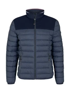 Hybrid Steppjacke blue melange structure