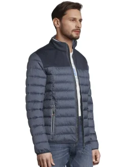 Hybrid Steppjacke blue melange structure