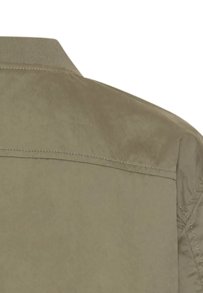 Indoor Jacke mit Bomberkragen shadow khaki