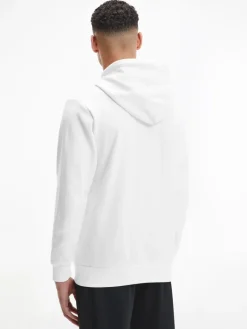 INTERLOCK MICRO LOGO HOODIE bright white