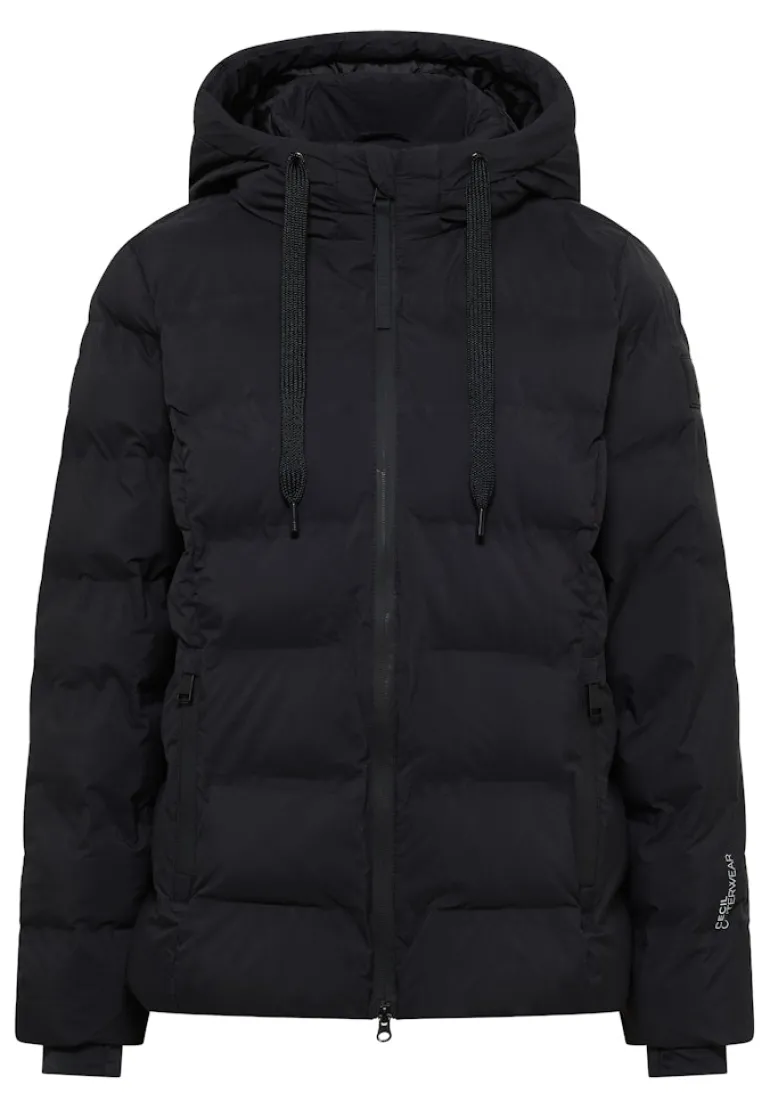Jacke mit moderner Steppung black