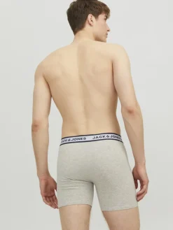 JACSOLID BOXER BRIEFS 3 PACK NOOS light grey melange