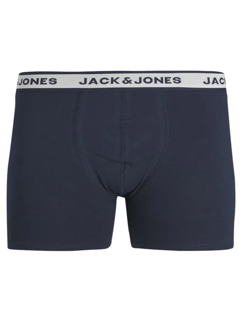 JACSOLID BOXER BRIEFS 3 PACK NOOS light grey melange