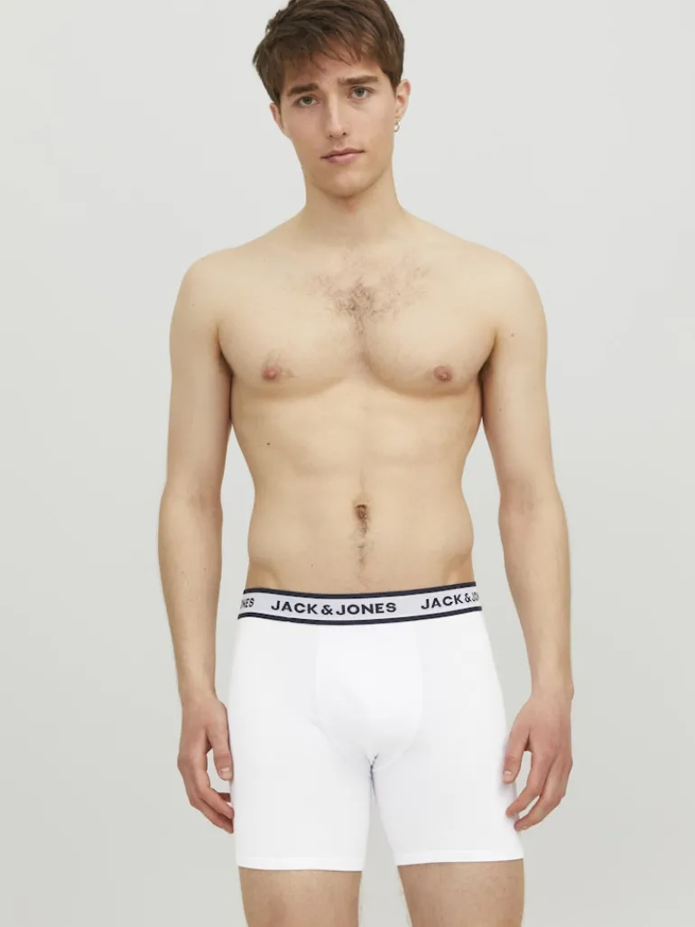 JACSOLID BOXER BRIEFS 3 PACK NOOS light grey melange