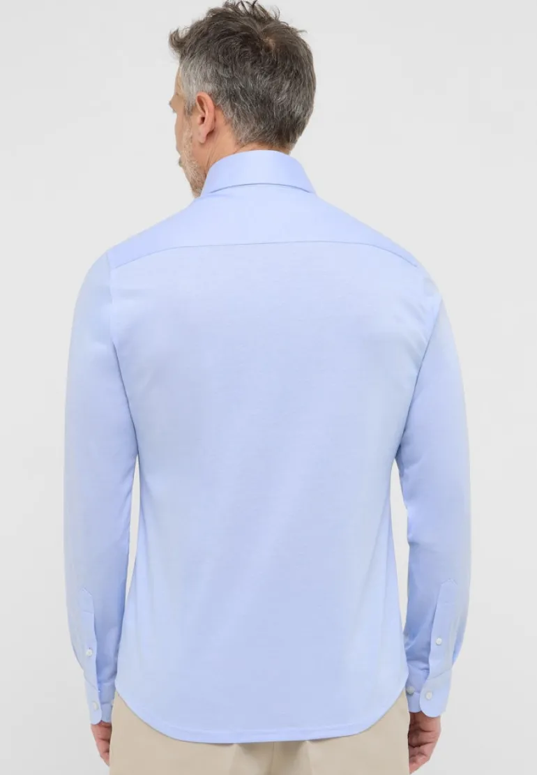 Japanese Knitted Single-Jersey Langarm hellblau