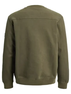 JCOPOINT SWEAT BADGE CREW NECK BF grape leaf