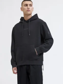JCOPOINT SWEAT BADGE HOOD BF black