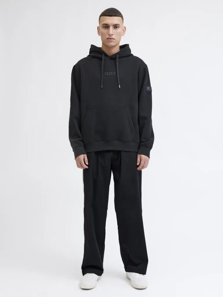 JCOPOINT SWEAT BADGE HOOD BF black