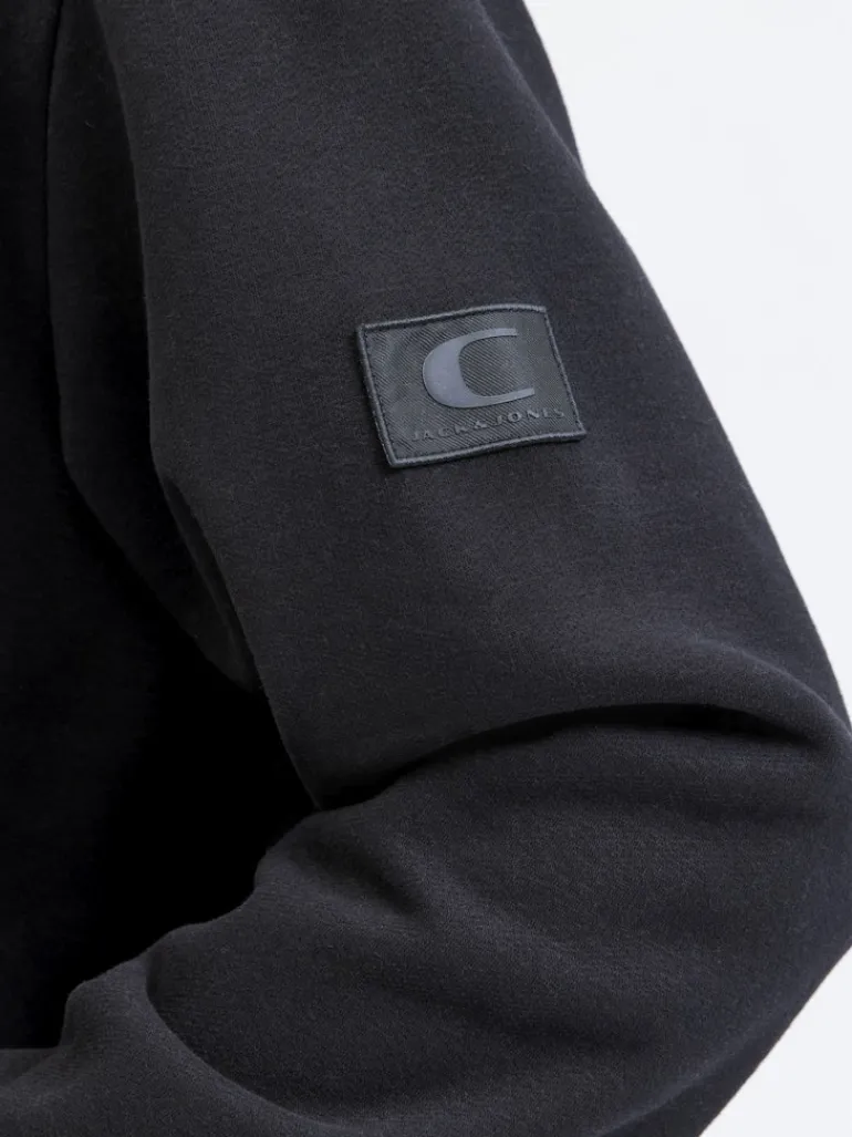 JCOPOINT SWEAT BADGE HOOD BF black