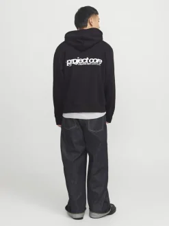JCOUNION PRINT SWEAT HOOD NOOS black
