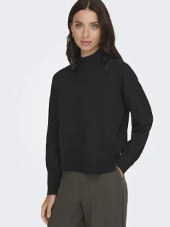 JDYAMORE LIFE L/S HN PULLOVER KNT black