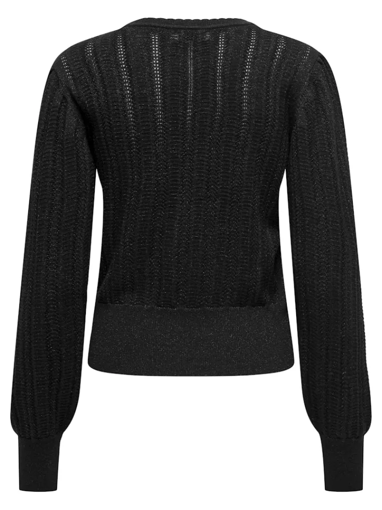 JDYBEAUTY L/S GLITTER PULLOVER KNT black