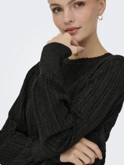 JDYBEAUTY L/S GLITTER PULLOVER KNT black