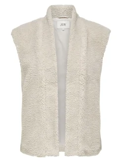 JDYBIRDY LIFE TEDDY OPEN VEST OTW NOOS pumice stone