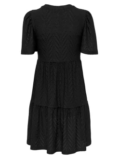 JDYCARLA CATHINKA S/S DRESS JRS NOOS black
