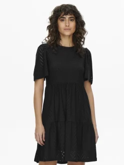 JDYCARLA CATHINKA S/S DRESS JRS NOOS black