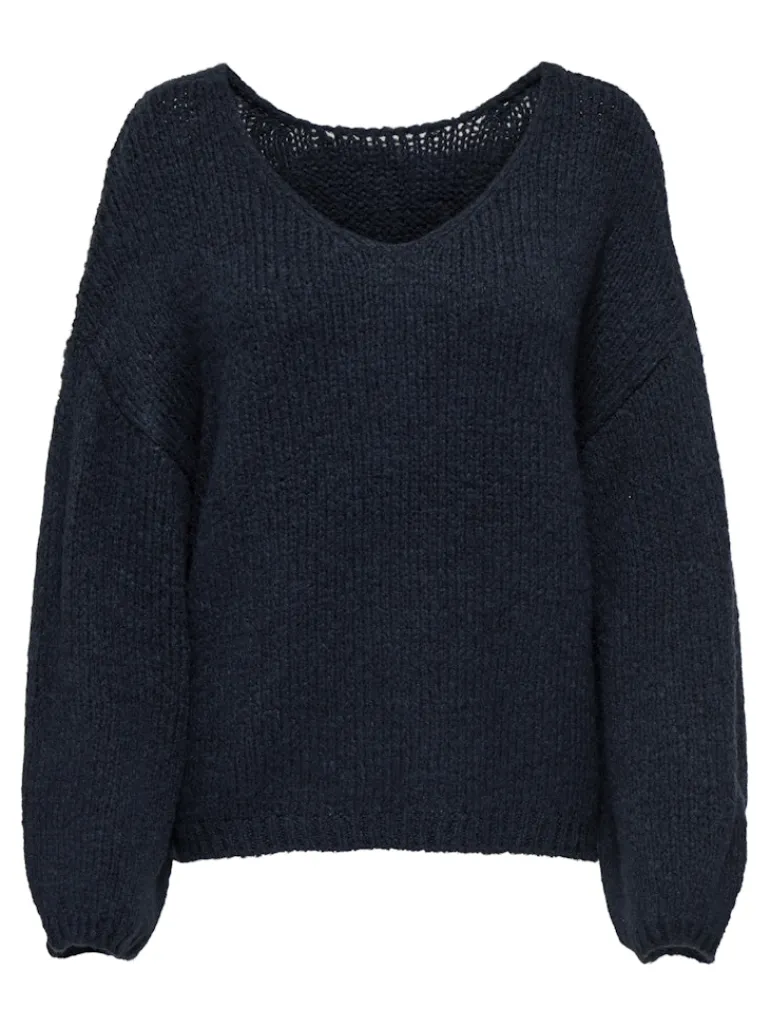 JDYDINEA L/S REVERSIBLE PULLOV. KNT NOOS total eclipse