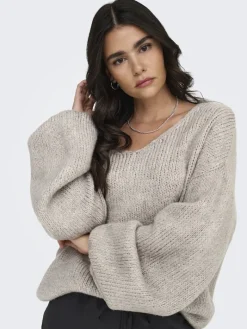 JDYDINEA L/S REVERSIBLE PULLOV. KNT NOOS chateau gray