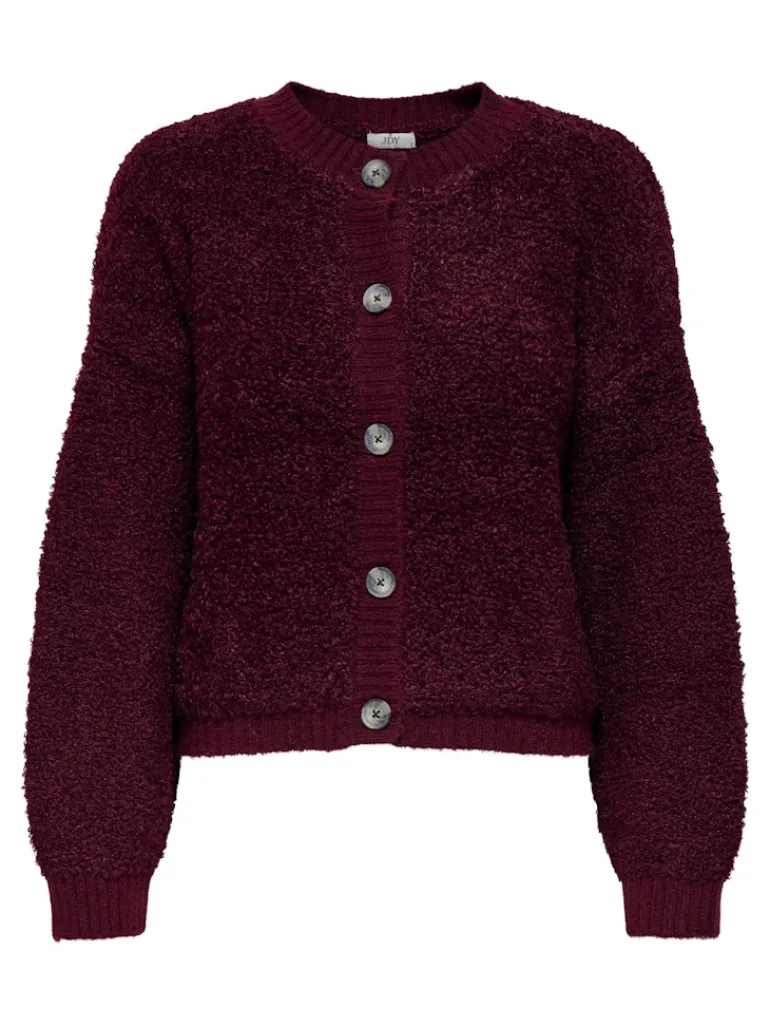 JDYEIRA LIFE L/S ONECK CARDIGAN KNT NOOS cabernet