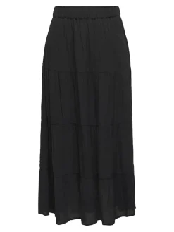 JDYESME LIFE HW MIDI SKIRT WVN black