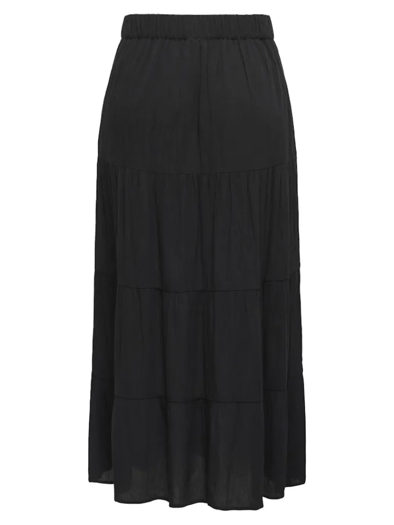 JDYESME LIFE HW MIDI SKIRT WVN black