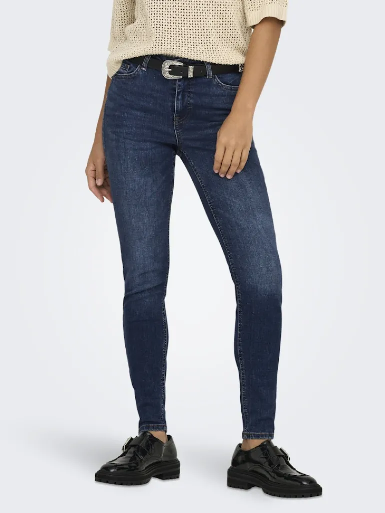 JDYFINA MW SKINNY ANK JNS DB NOOS DNM dark blue denim