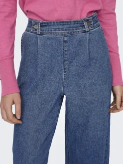 JDYGEGGO HW WIDE JEANS DNM NOOS medium blue denim