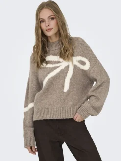 JDYKILIAN L/S HN JACQUARD PULLOVER KNT fossil