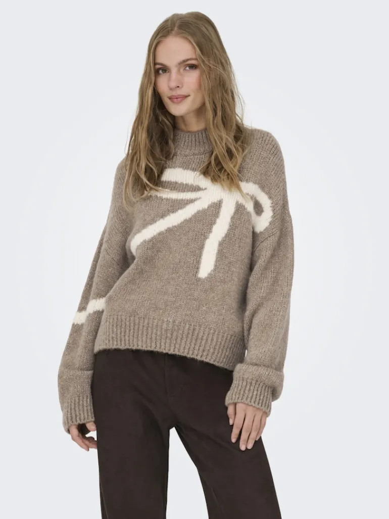 JDYKILIAN L/S HN JACQUARD PULLOVER KNT fossil