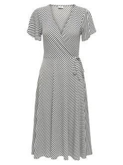 JDYKIRKBY S/S WRAP DRESS JRS tapioca