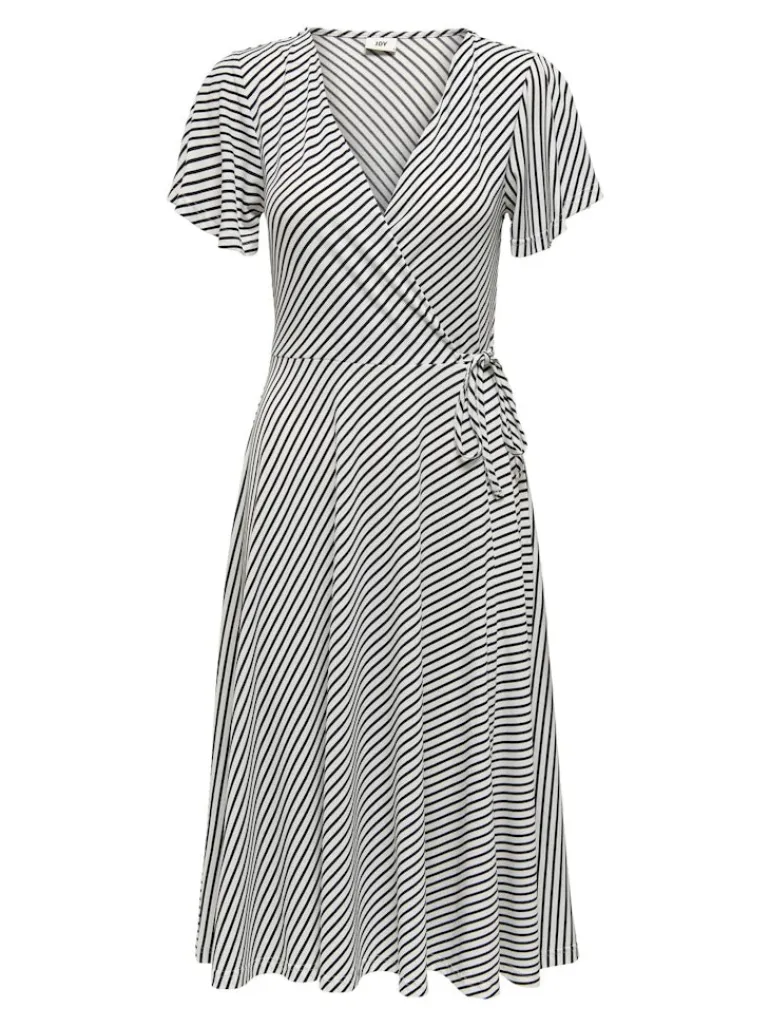 JDYKIRKBY S/S WRAP DRESS JRS tapioca