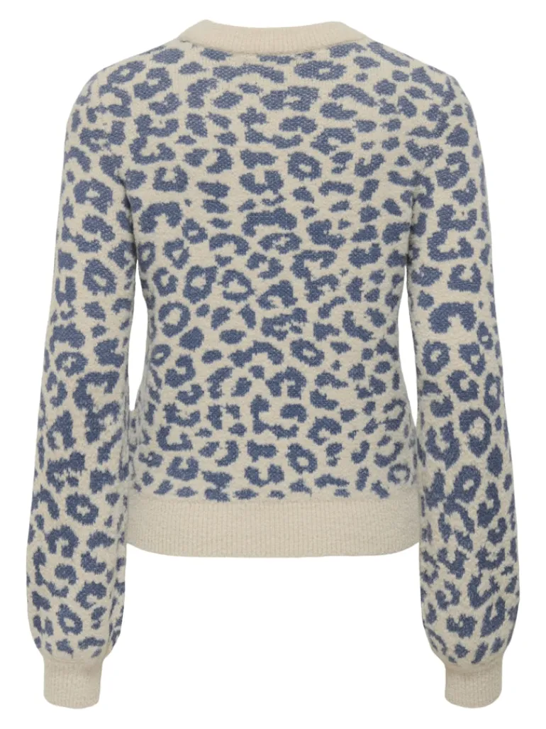 JDYLORRAINE ANIMAL L/S PULLOVER KNT NOOS cement