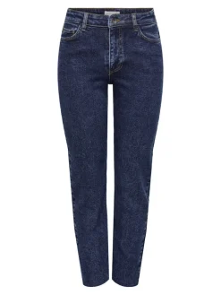 JDYLULLU HWSTRAIGHT ANK JEANS DB NOOS dark blue denim