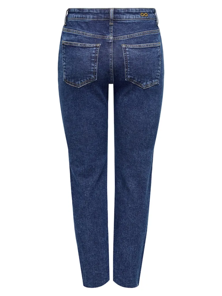 JDYLULLU HWSTRAIGHT ANK JEANS DB NOOS dark blue denim
