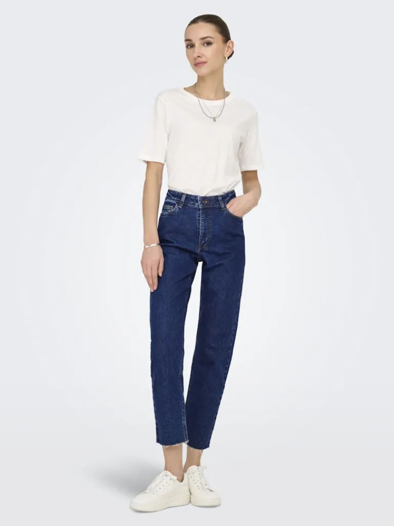 JDYLULLU HWSTRAIGHT ANK JEANS DB NOOS dark blue denim