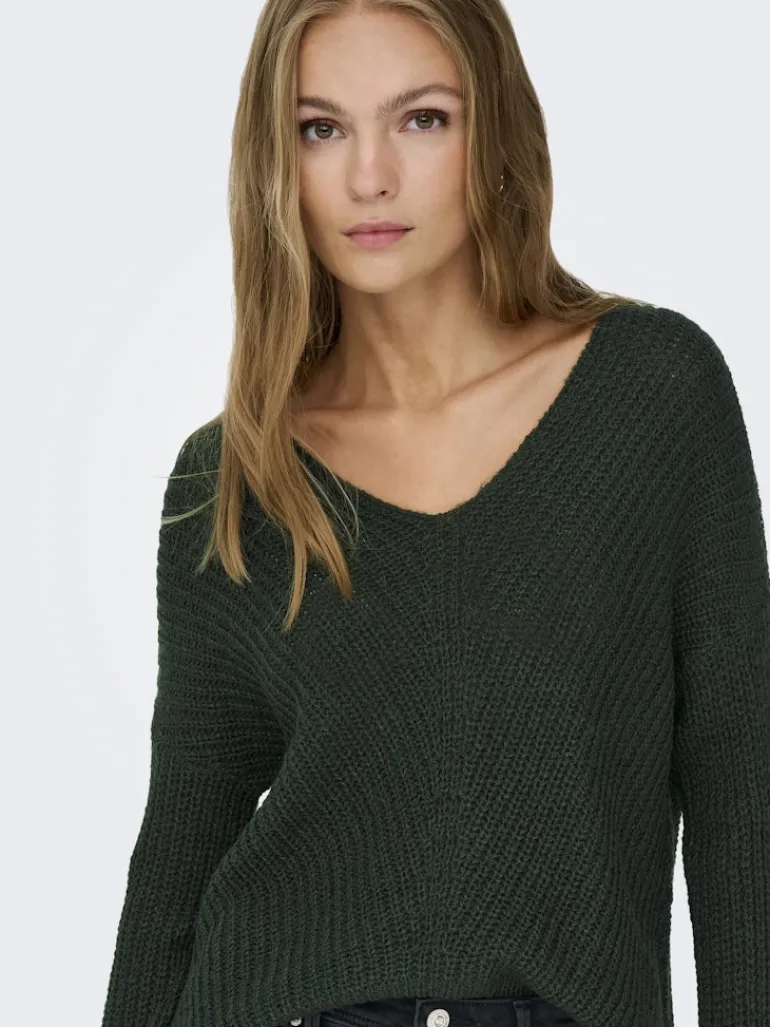 JDYNEW MEGAN L/S PULLOVER KNT NOOS scarab