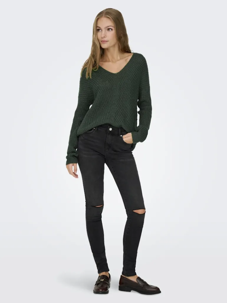 JDYNEW MEGAN L/S PULLOVER KNT NOOS scarab
