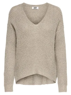 JDYNEW MEGAN L/S PULLOVER KNT NOOS cement